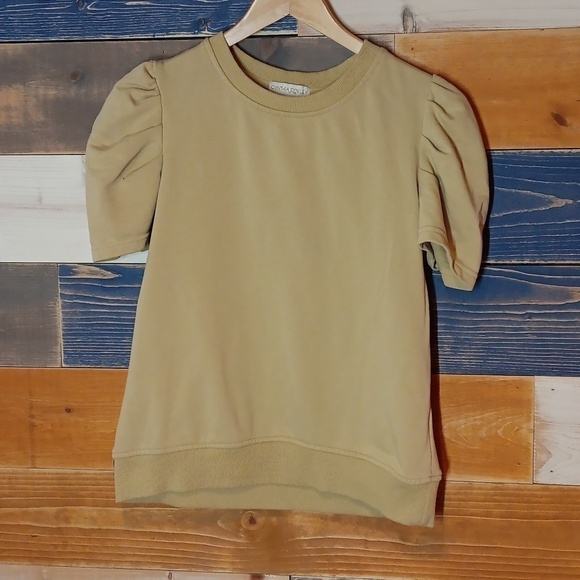 Cynthia Rowley Sweatshirt S puffed sleeve - Picture 1 of 6